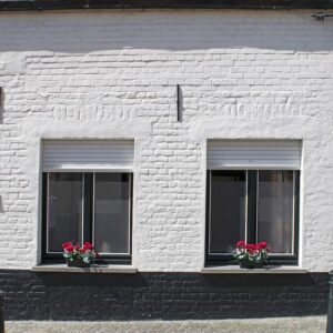 whitewash brick house