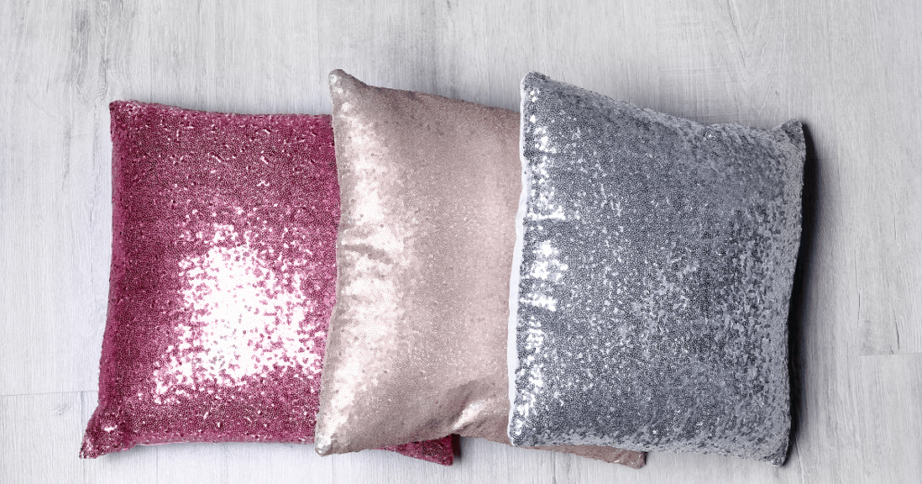Add a Touch of Glamour With Metallic Yanique Throw Pillows